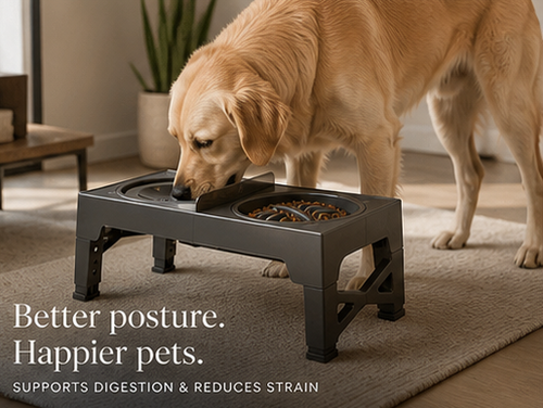 Adjustable dog feeder 2